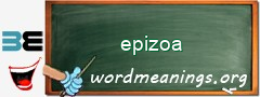 WordMeaning blackboard for epizoa